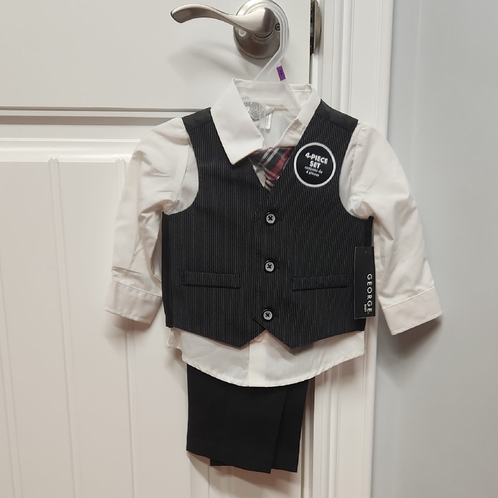 George Black and White Kids Matching Set